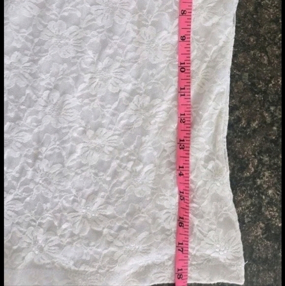 VINTAGE White Tank Top Weavers Size L - Picture 5 of 6